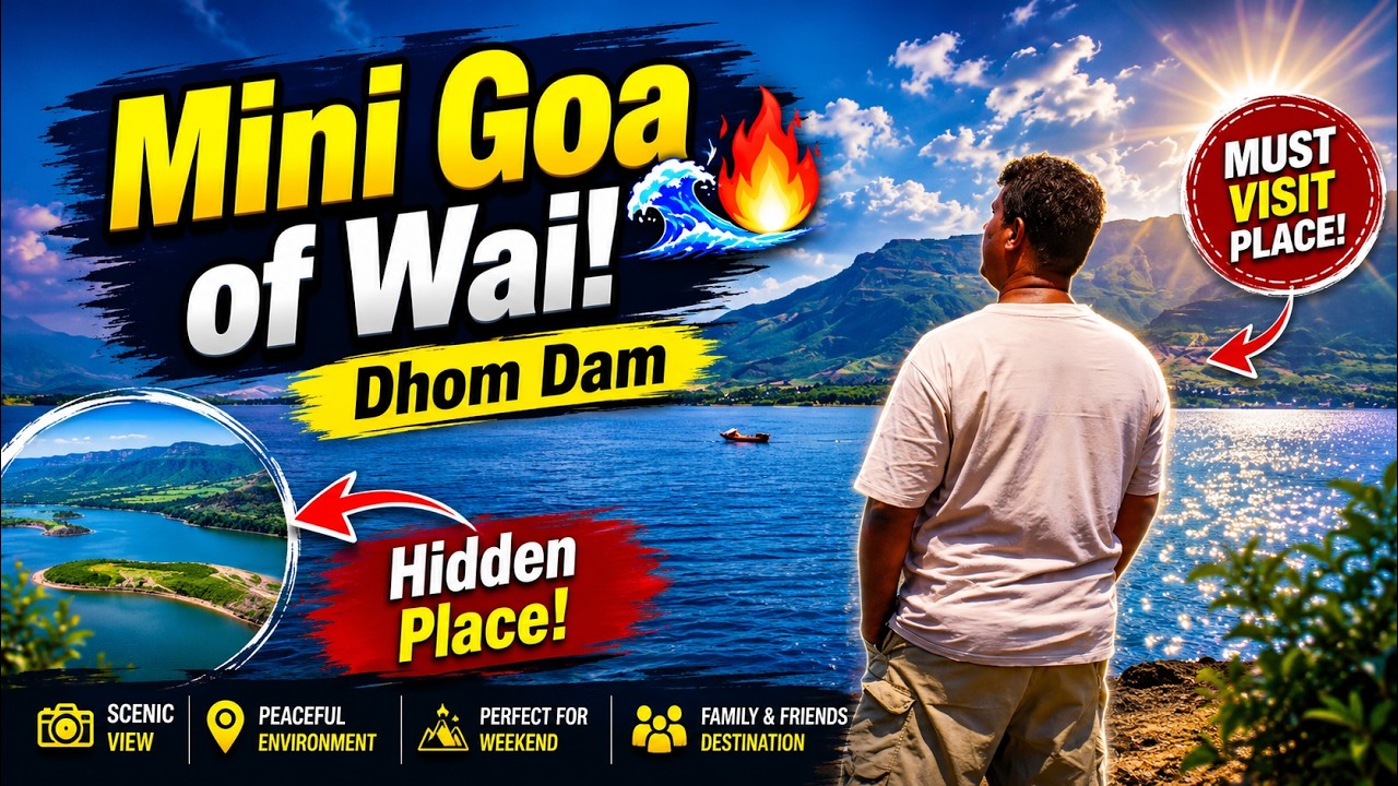 Mini Goa of Wai 😍 | Dhom Dam Wai Maharashtra | Hidden Gem Near Pune