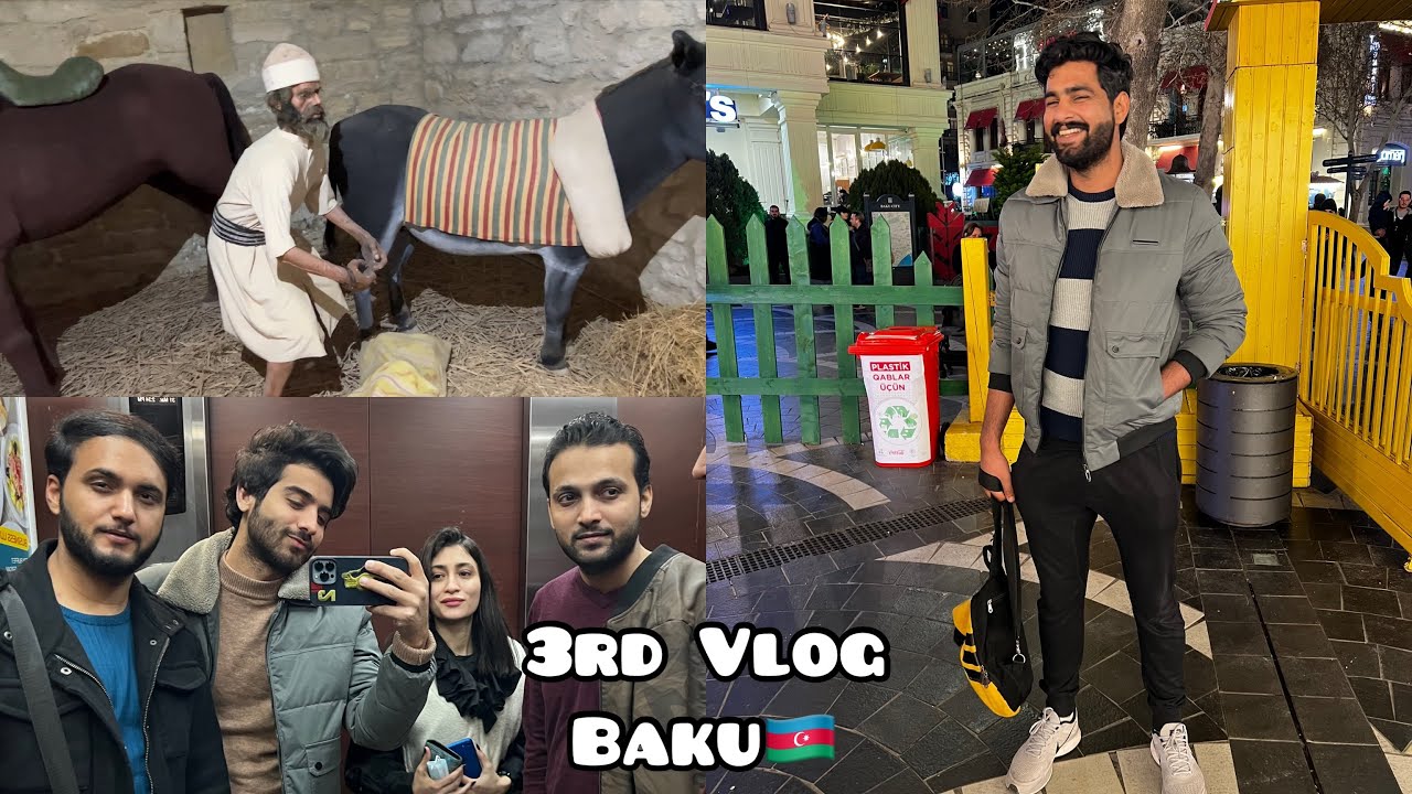 Finally mera dost a gaya 🤣 | 3rd Vlog Baku🇦🇿| Umer Butt Vlog