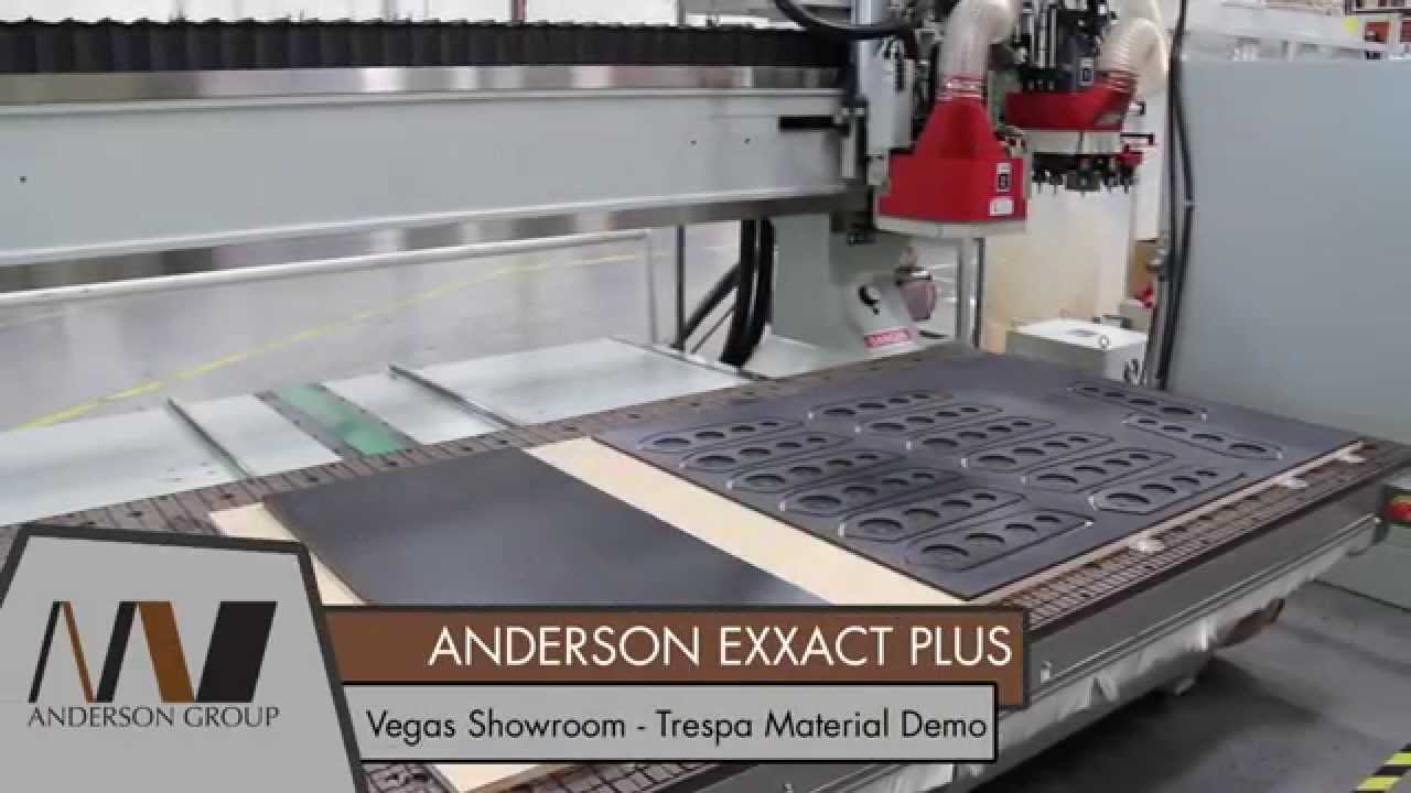 Anderson America - Exxact Plus - TRESPA Material Circle Demo - Vegas Showroom