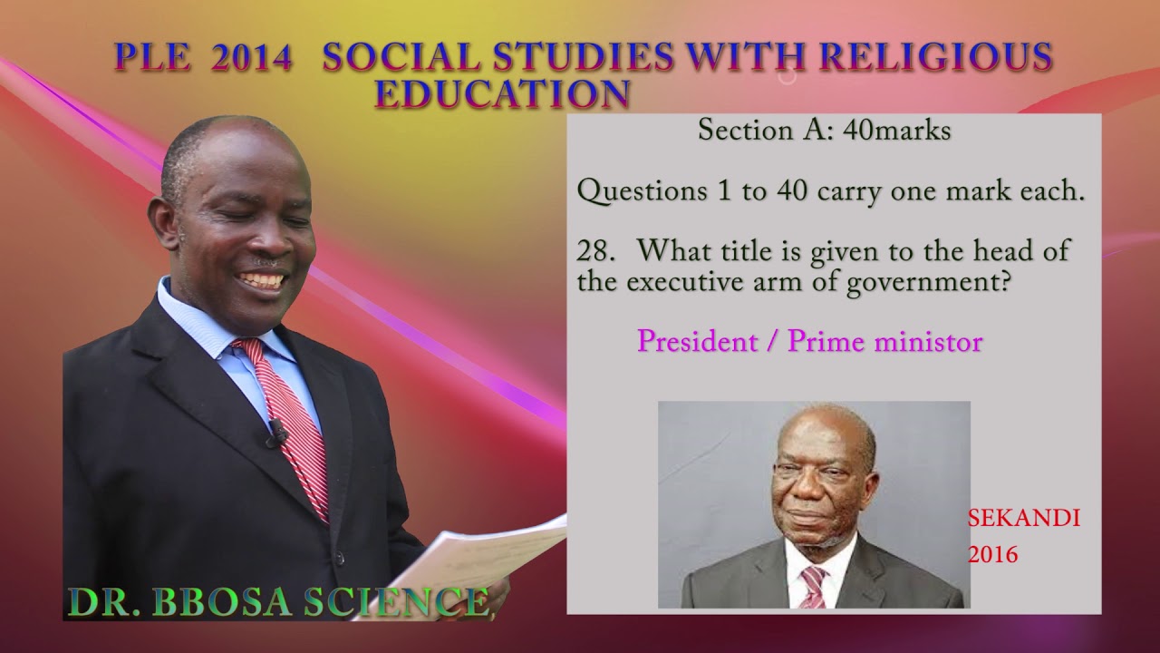 SST 2014  revision by Dr. Bbosa Science