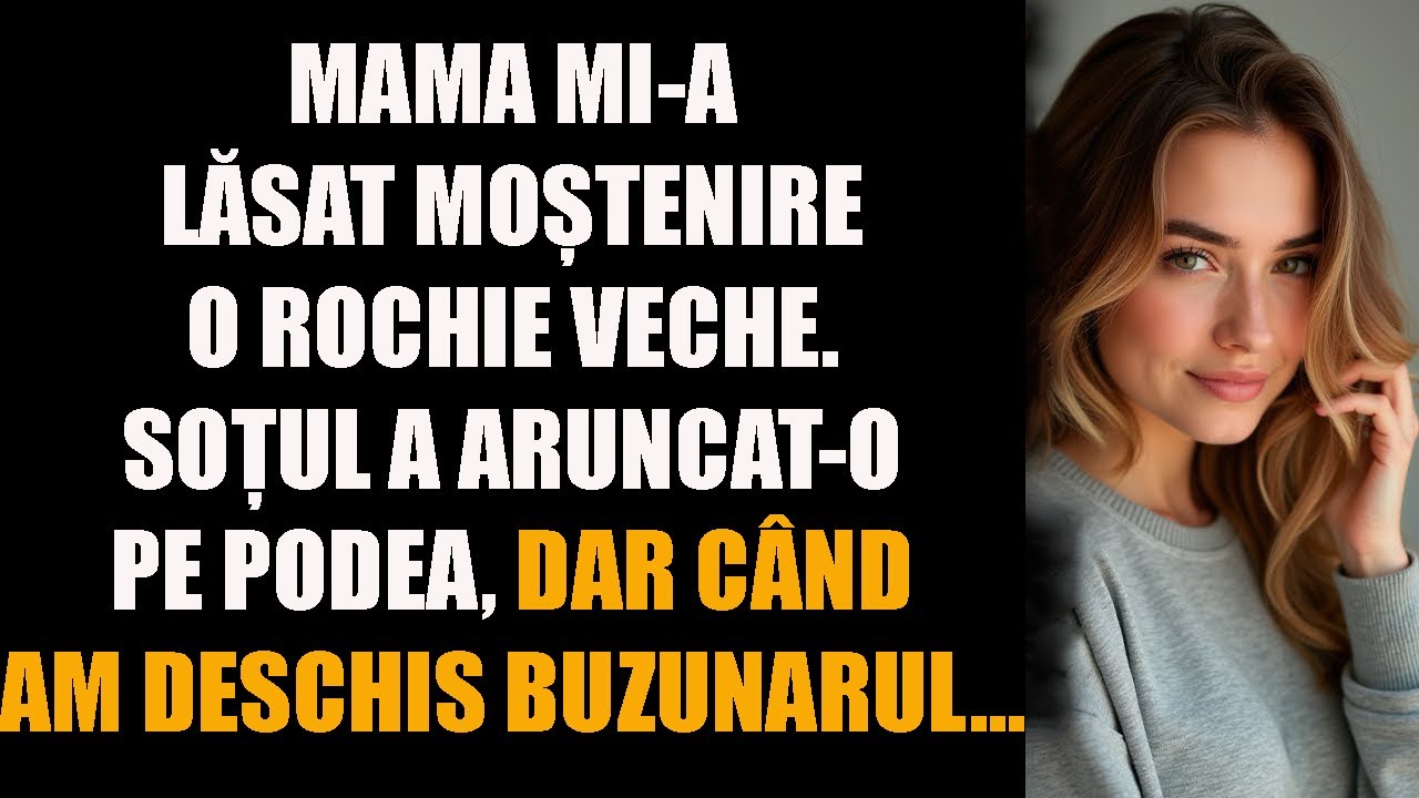 Mama mi-a lăsat moștenire o rochie veche. Soțul a aruncat-o pe podea, dar când am deschis...