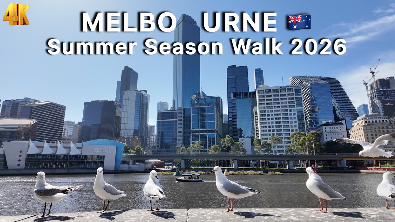 Melbourne Australia City Walk in Summer 2026