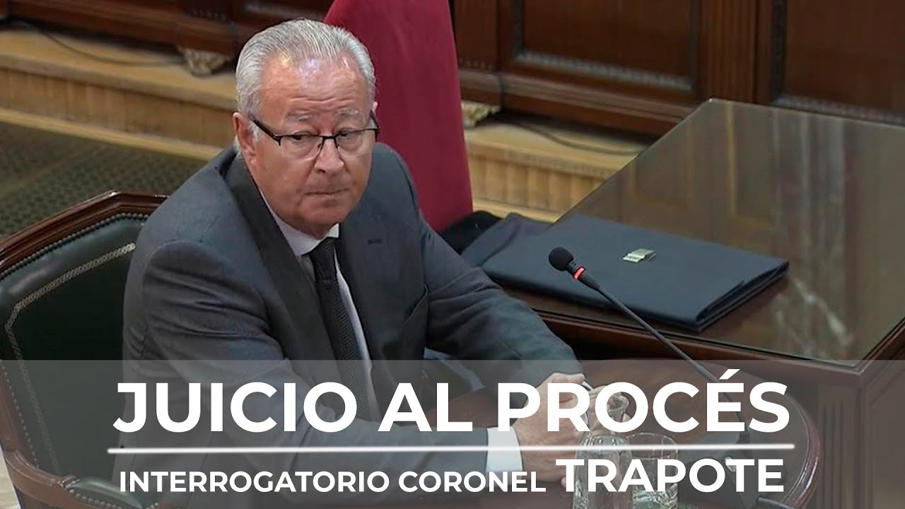 El INTERROGATORIO COMPLETO de la defensa de Junqueras y Sànchez al coronel Trapote [JUICIO PROCÉS]