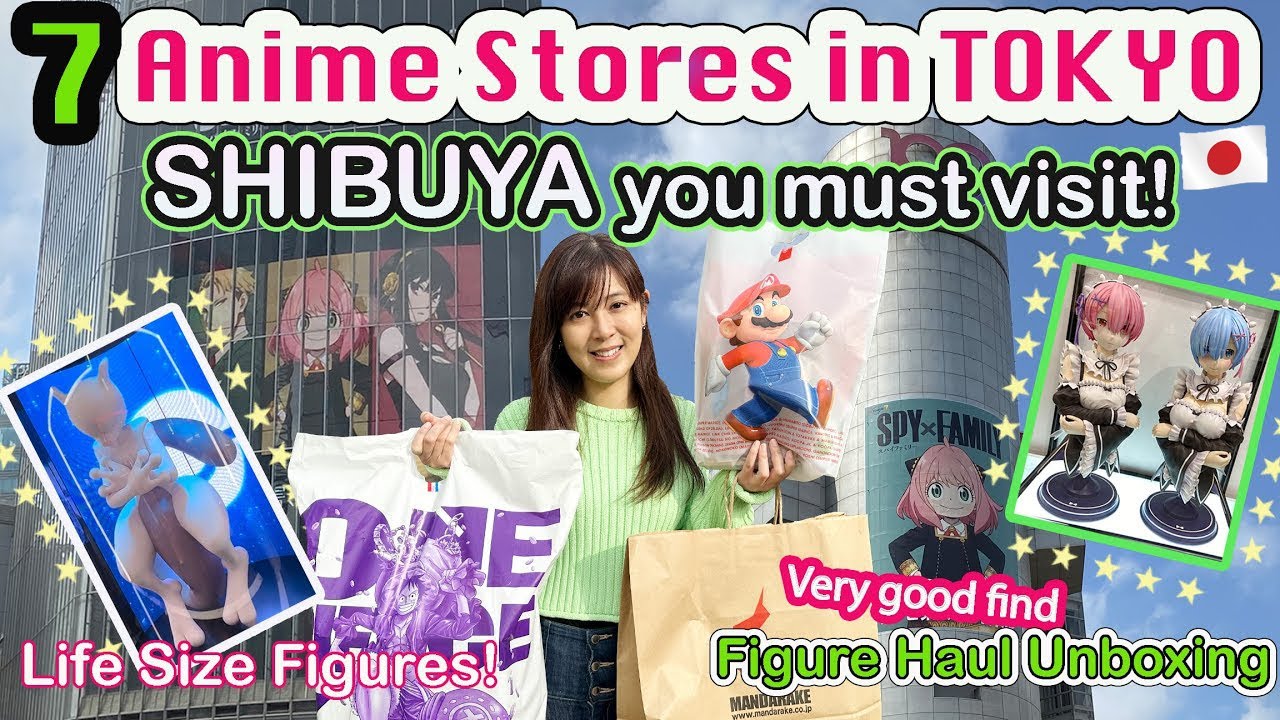 7 Anime Stores in Shibuya, Tokyo that you can not miss🌟 + Unboxing cute merch and rare figure!?