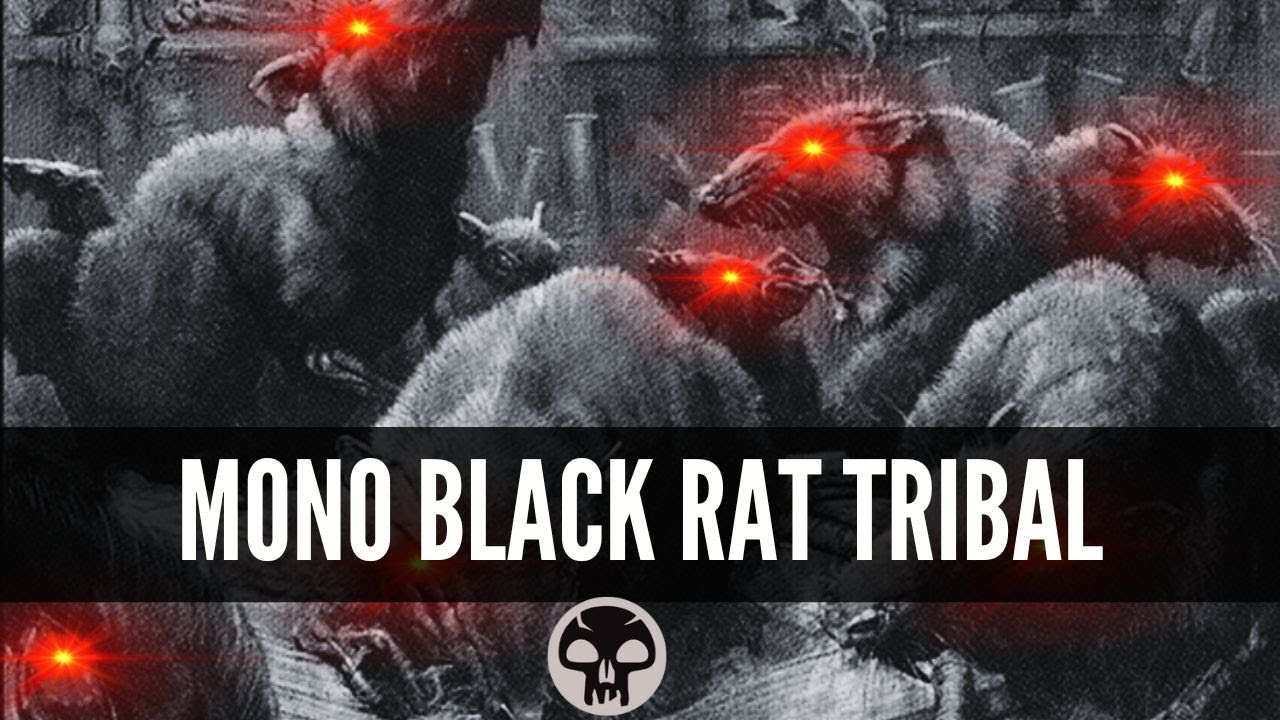 Insane Mono Black Rat Tribal Deck for MTG Pauper
