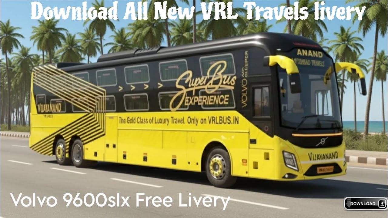 Vijayanand Travels livery for Volvo 9600slx Mod (IBS+CRS) || Download Now || Navyansh Game Hub 