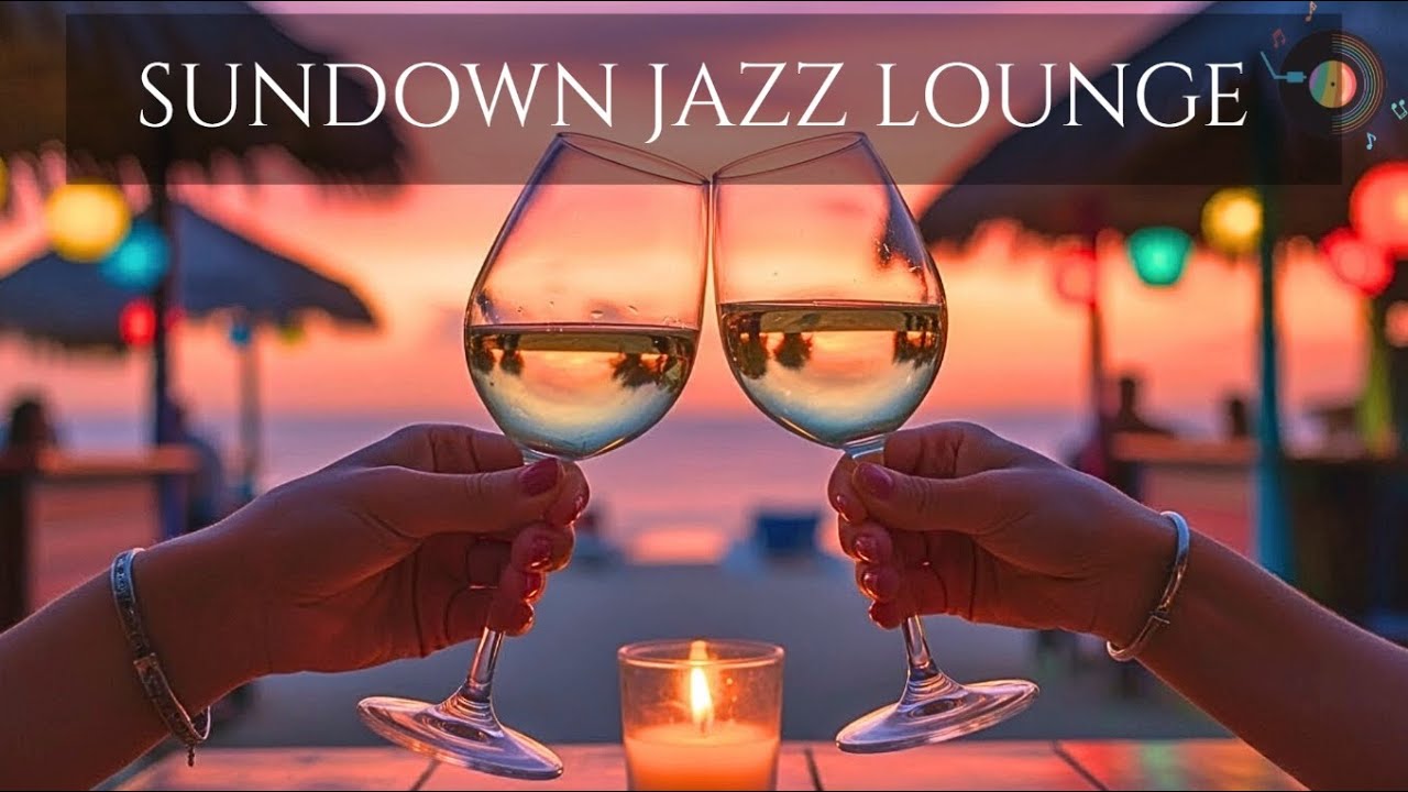 Sundown Jazz Lounge🍷日落爵士酒吧，與海浪的聲音起舞 | lo-fi chill beats with sea wave🍹｜INSTRUMENTAL  MUSIC  | 作業用BGM