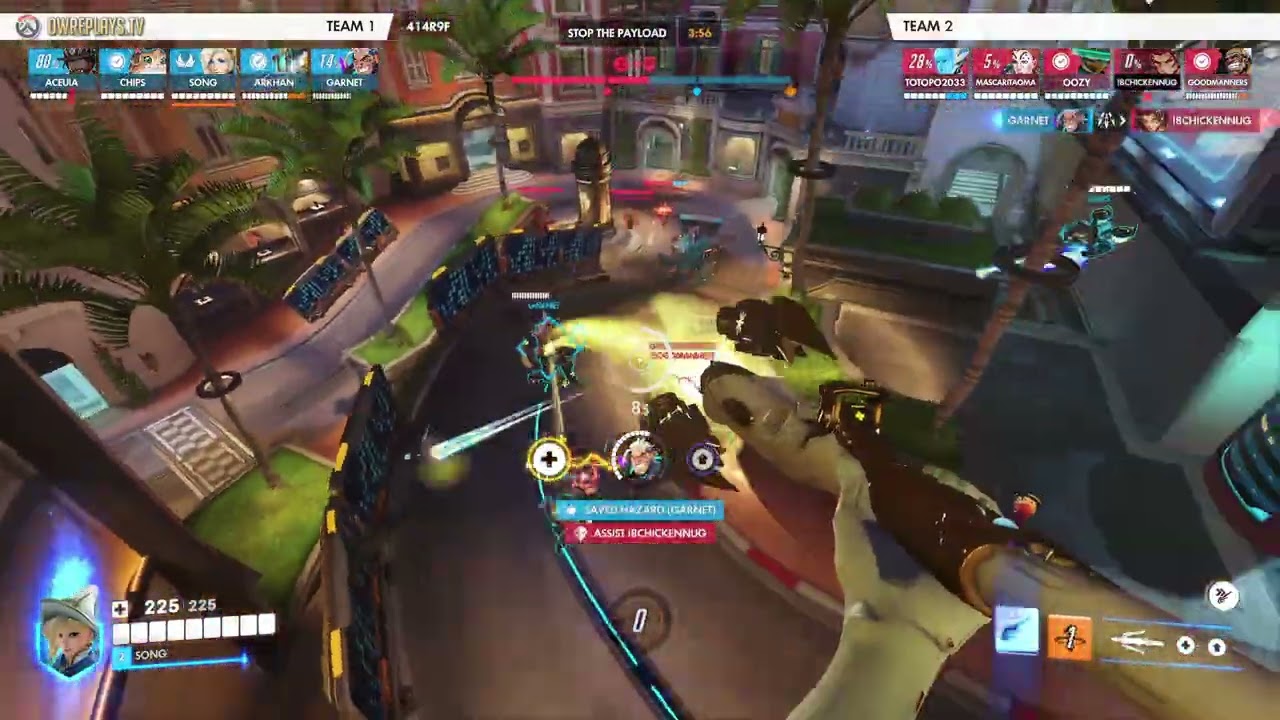 w mercy and jet pack cat by SONG — Overwatch Replay 414R9F