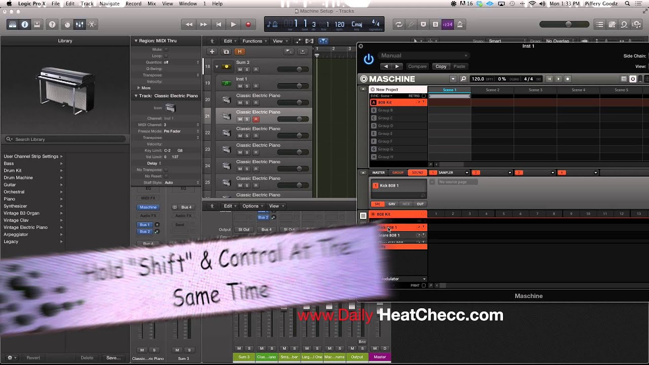 Using 64 Bit Maschine In Logic Pro X #DailyHeatChecc