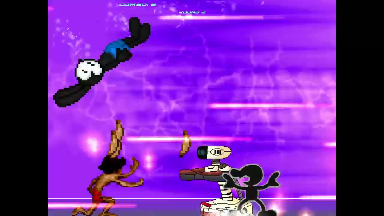 Mugen Battle - Oswald and Mowgli VS Mr. Game & Watch and R.O.B
