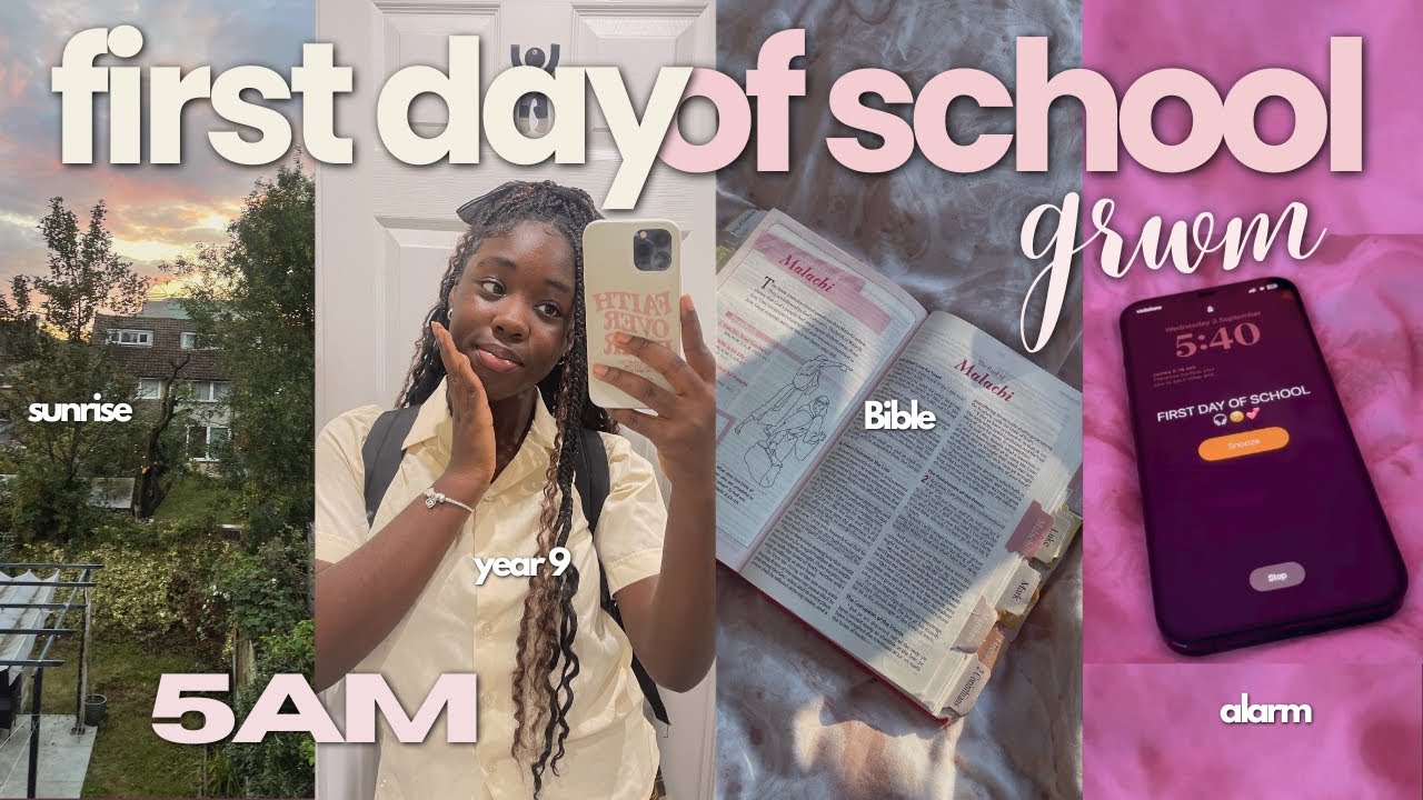 5AM First Day of School GRWM ⏰  9th | Christian Teen girl! 💕