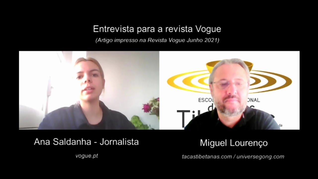 Entrevista sobre Taças Tibetanas e Gongos Planetários