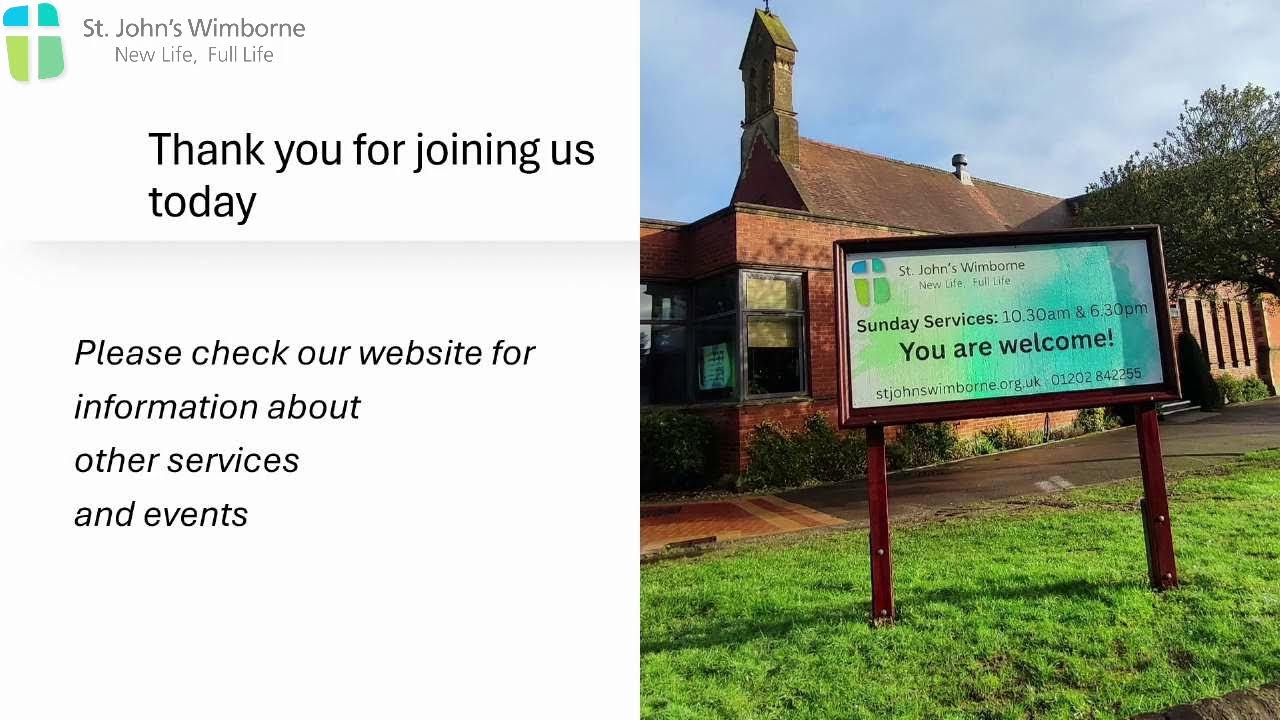 10.30am 15th February Morning Service