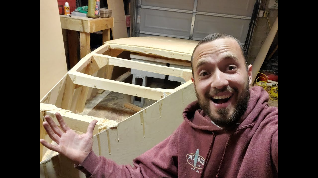 Homemade fishing boat