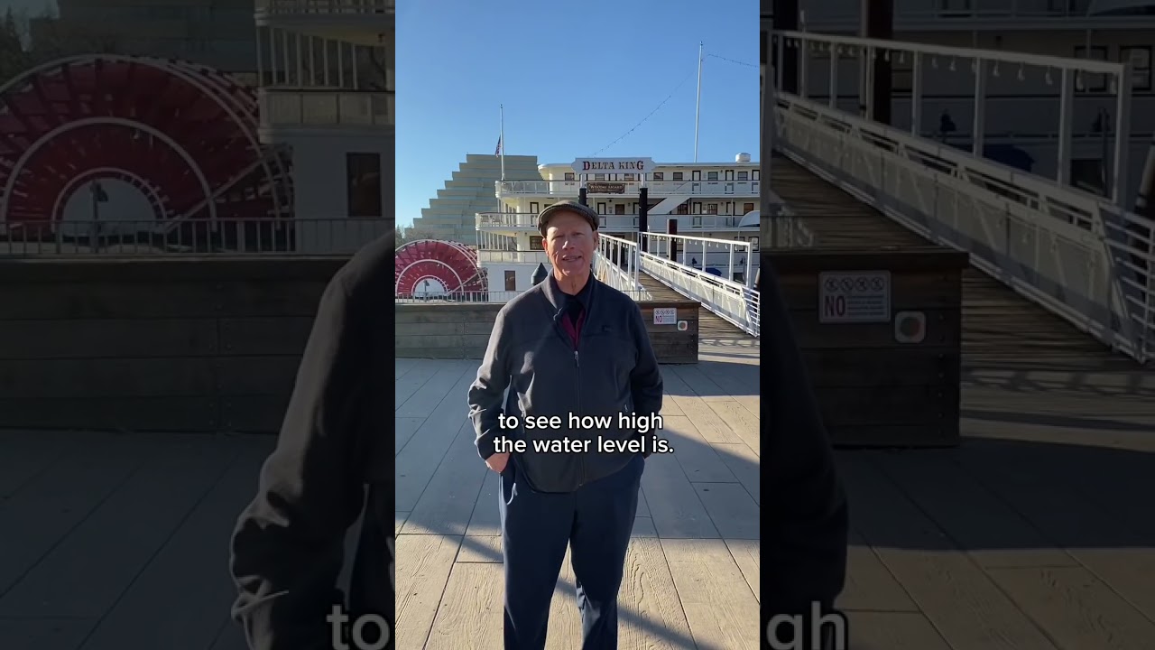 Shawn gives an update on the status of the Sacramento River in Old Sacramento (February 5, 2025)