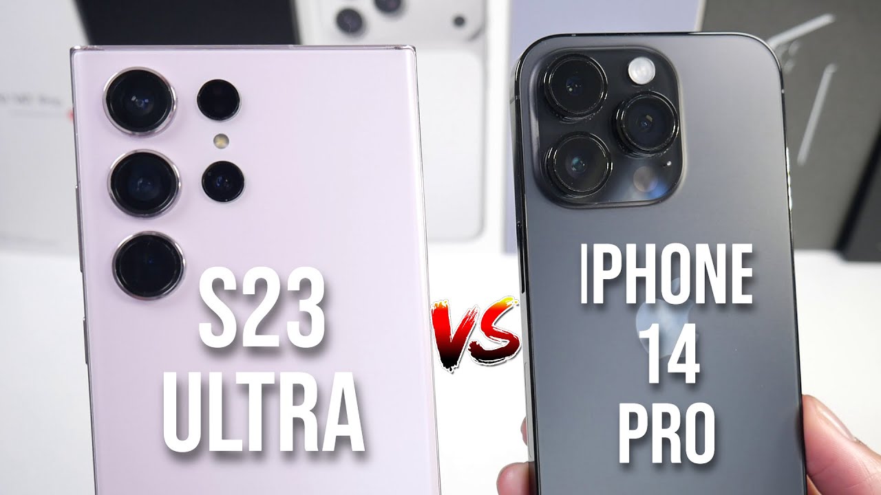 Сравнение Samsung Galaxy S23 Ultra и iPhone 14 Pro в конце 2025 года! (Камеры, тест скорости, PUB...