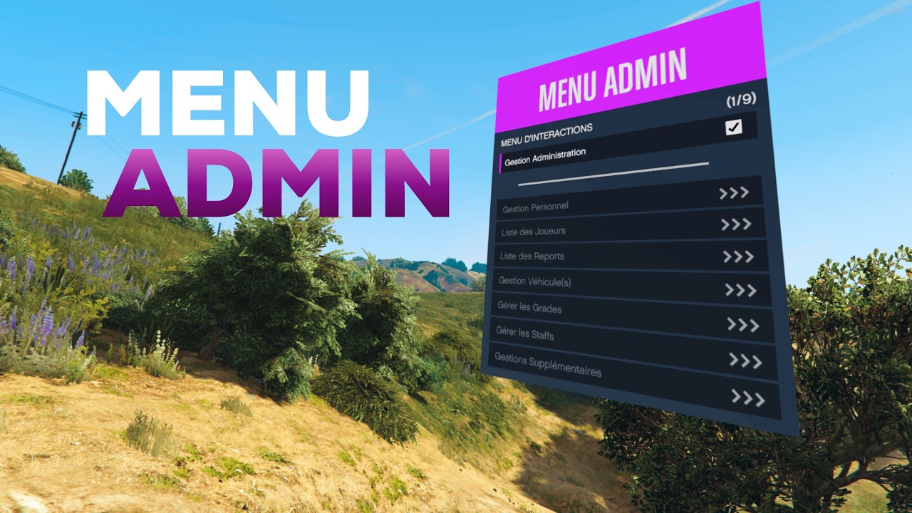Menu Admin FiveM FREE
