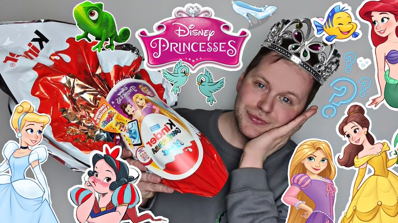 APRO L'UOVO di PASQUA KINDER delle PRINCIPESSE DISNEY !!!