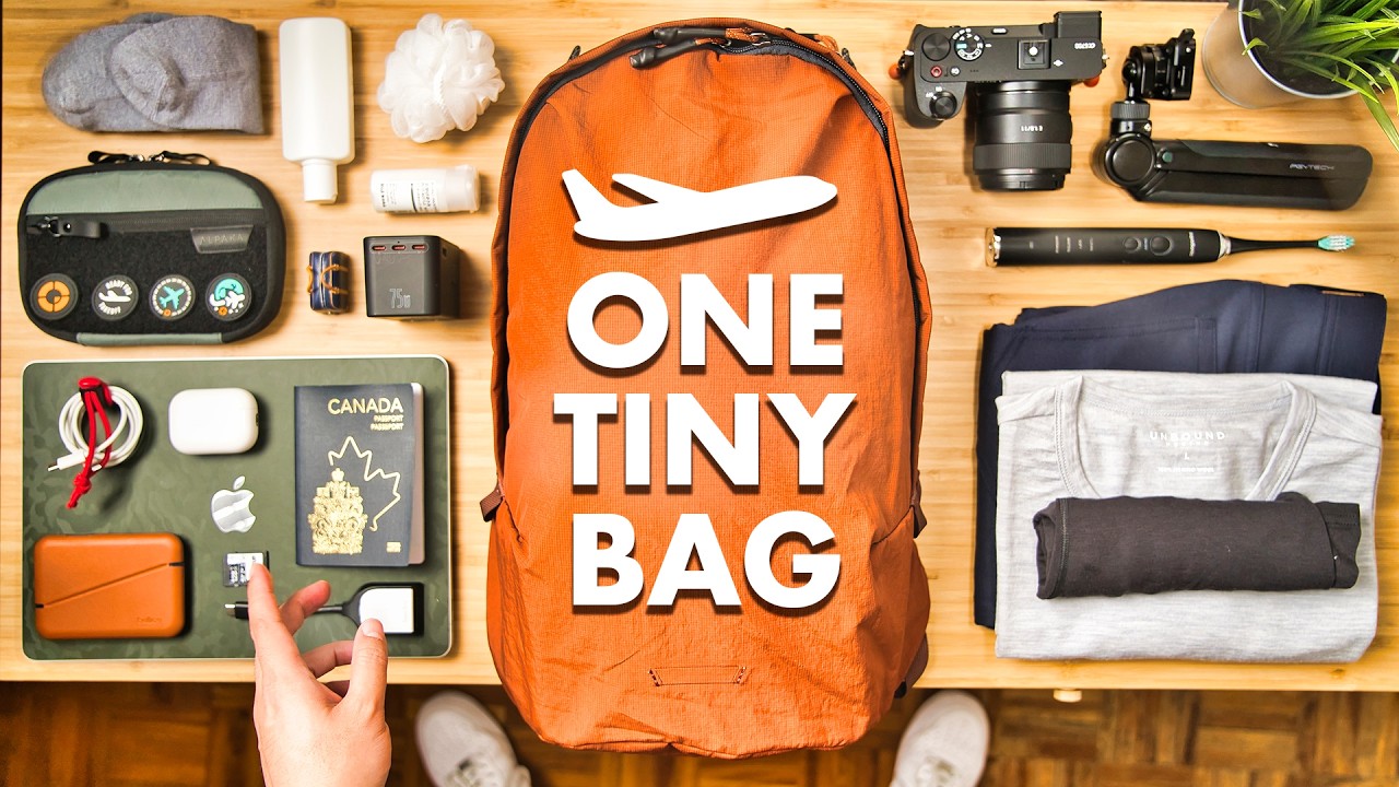 How I pack ONLY a Personal Item for Budget Airlines