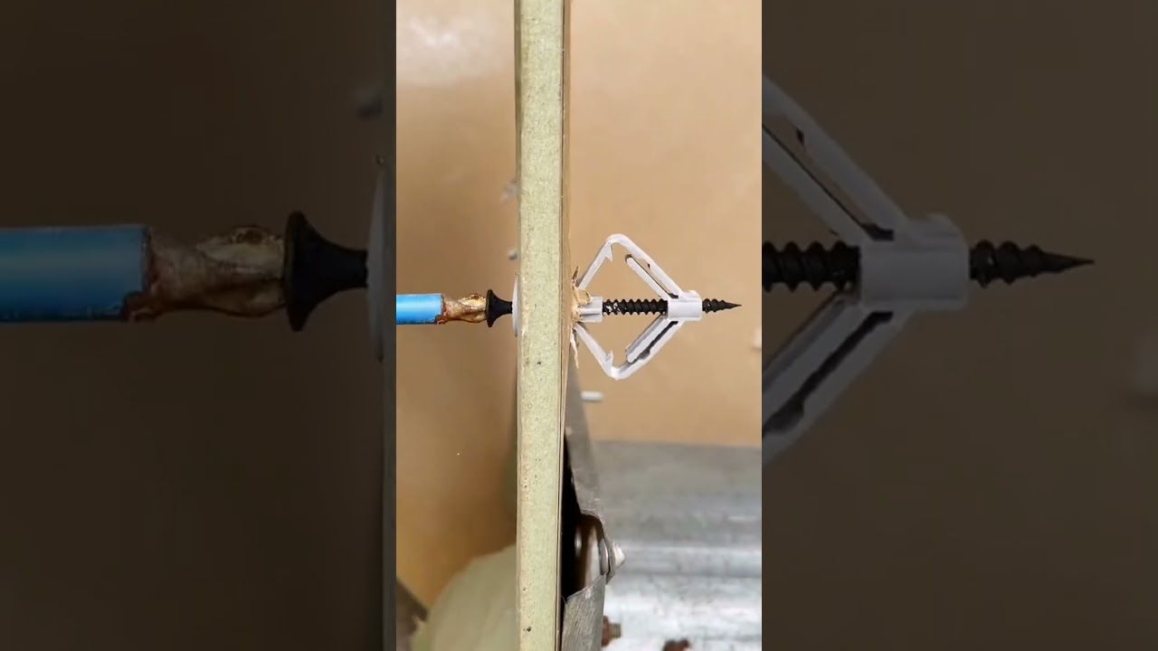 Installation Process of Plastic Drywall Anchors Kit Butterfly Anchors Hollow Wall Anchors