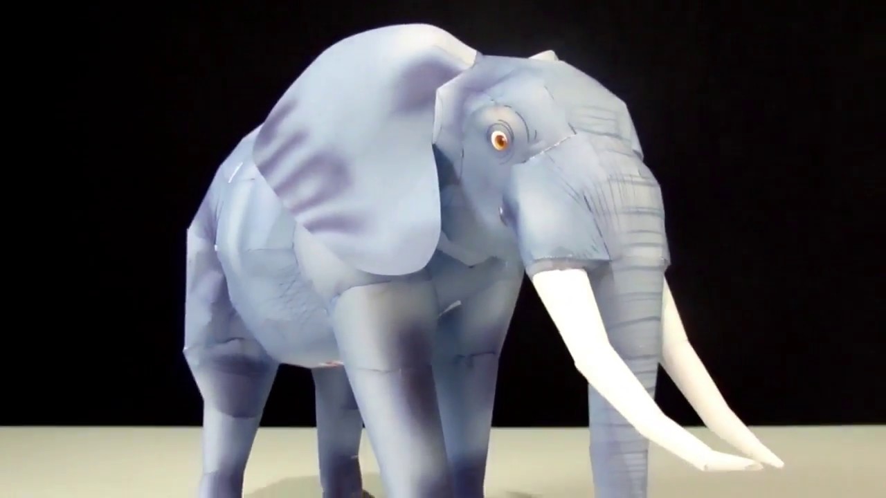 FAZENDO UM ELEFANTE DE PAPEL / PAPERCRAFT!