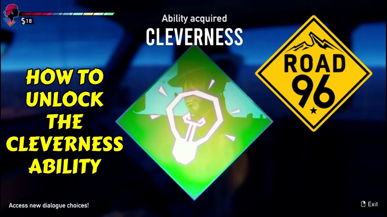 How to Unlock Cleverness Ability | ROAD 96
