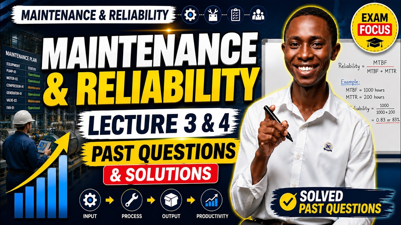 OPERATIONS MANAGEMENT(Maintenance and Reliability)_Lecture 3 and 4