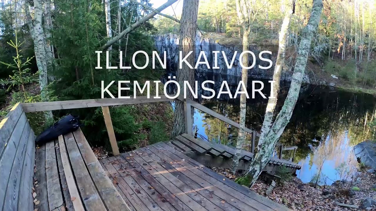 Sukellusta Illon kaivoksessa Kemiönsaaressa