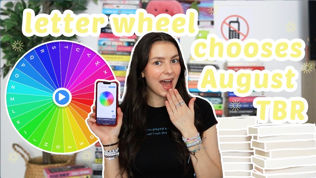 random letter wheel chooses my August TBR 📖🌤️