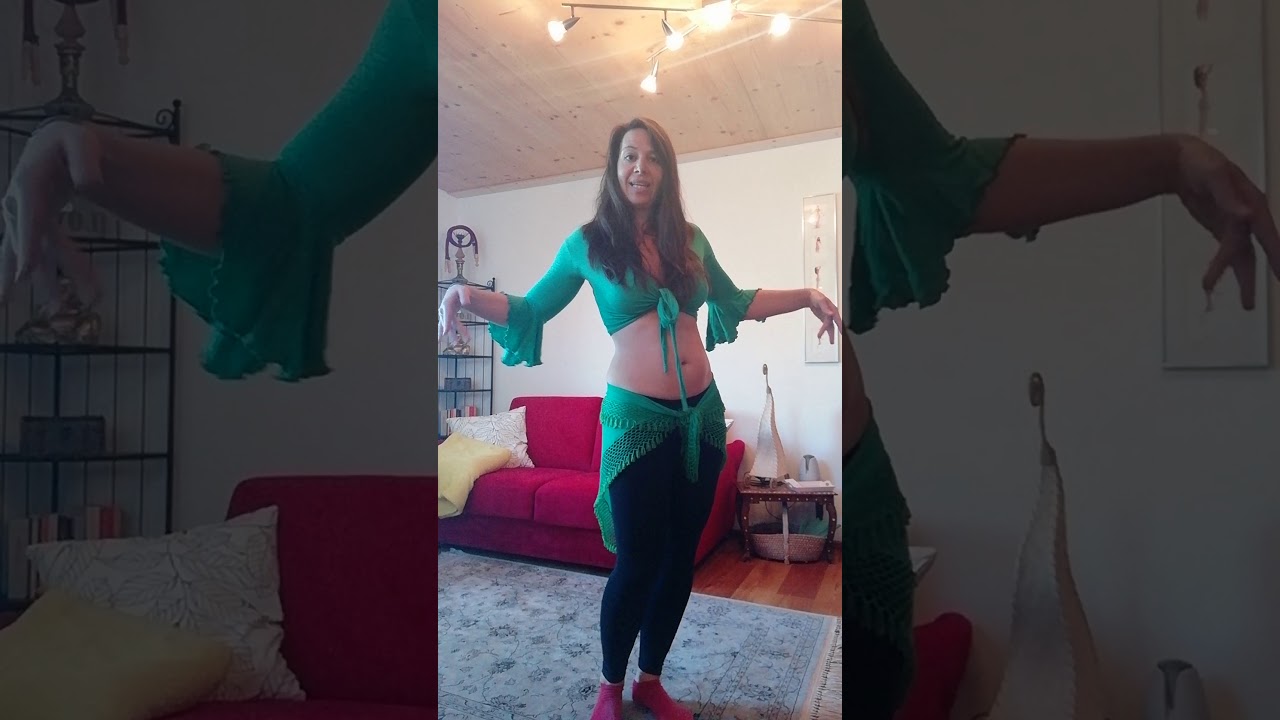 Ganzheitlicher BauchTANZ - Übungsvideo Hüftkreis im Gehen