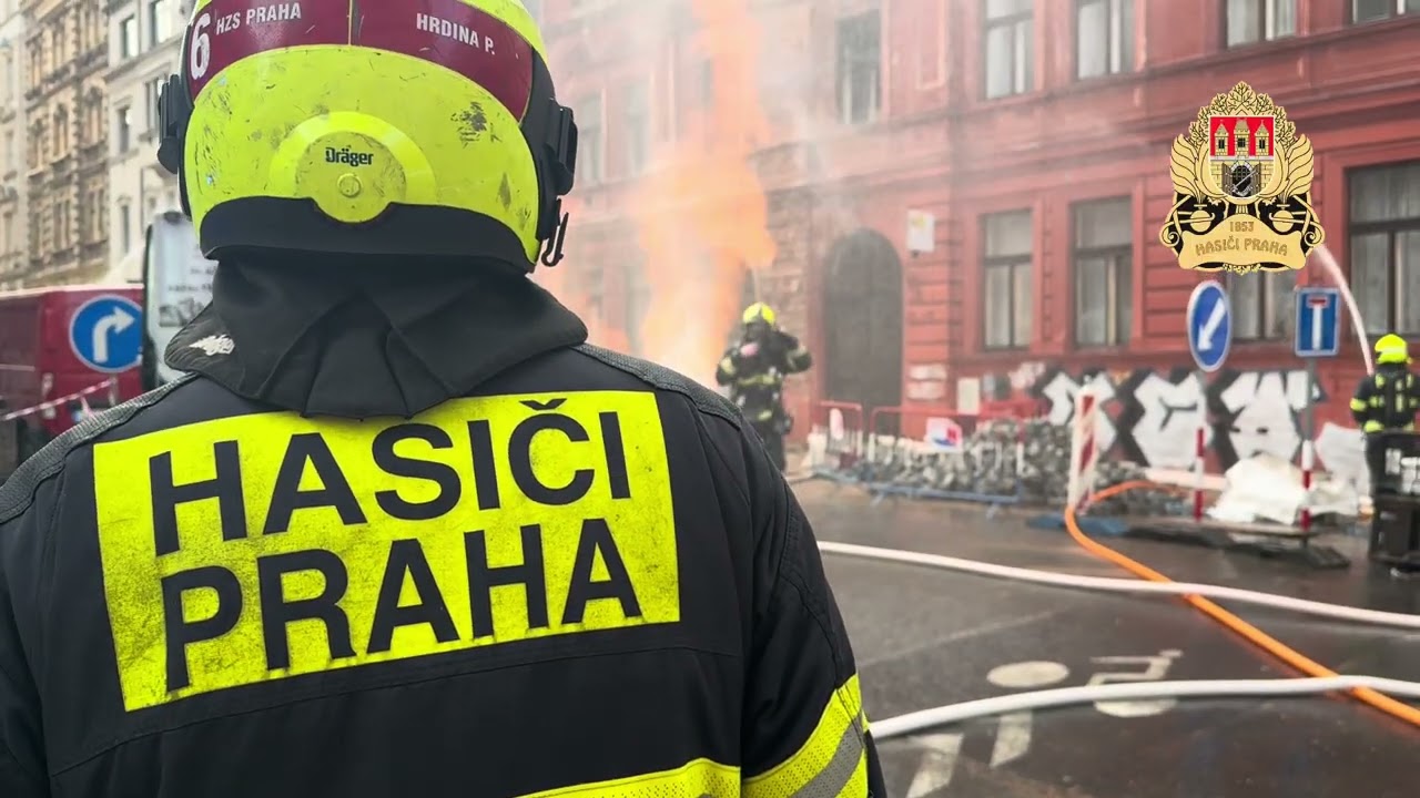 Požár plynu, ulice Dobrovského, Praha 7 10.3.2026