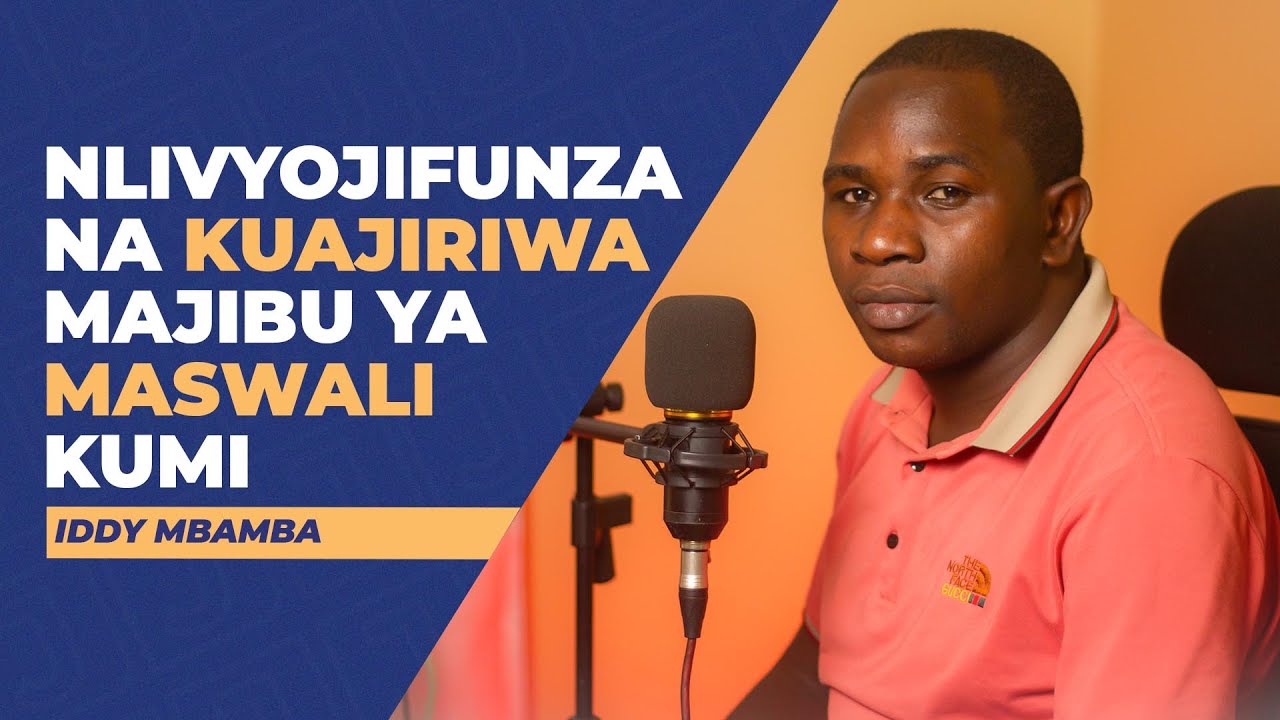 MASWALI 10: JINSI ALIVYOJIFUNZA GRAPHICS DESIGN NA KUAJIRIWA, MSIKILIZE IDDY AKIJIBU MASWALI 10