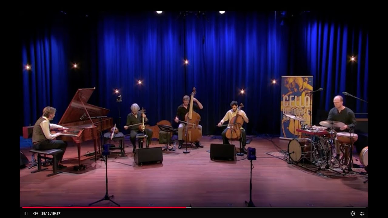 Kayhan Kalhor, Kian Soltani & Rembrandt Trio at Cello Biennale, live at BIMhuis