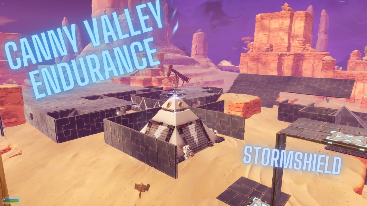 AFK Canny Valley Endurance Storm Shield Build | Fortnite STW
