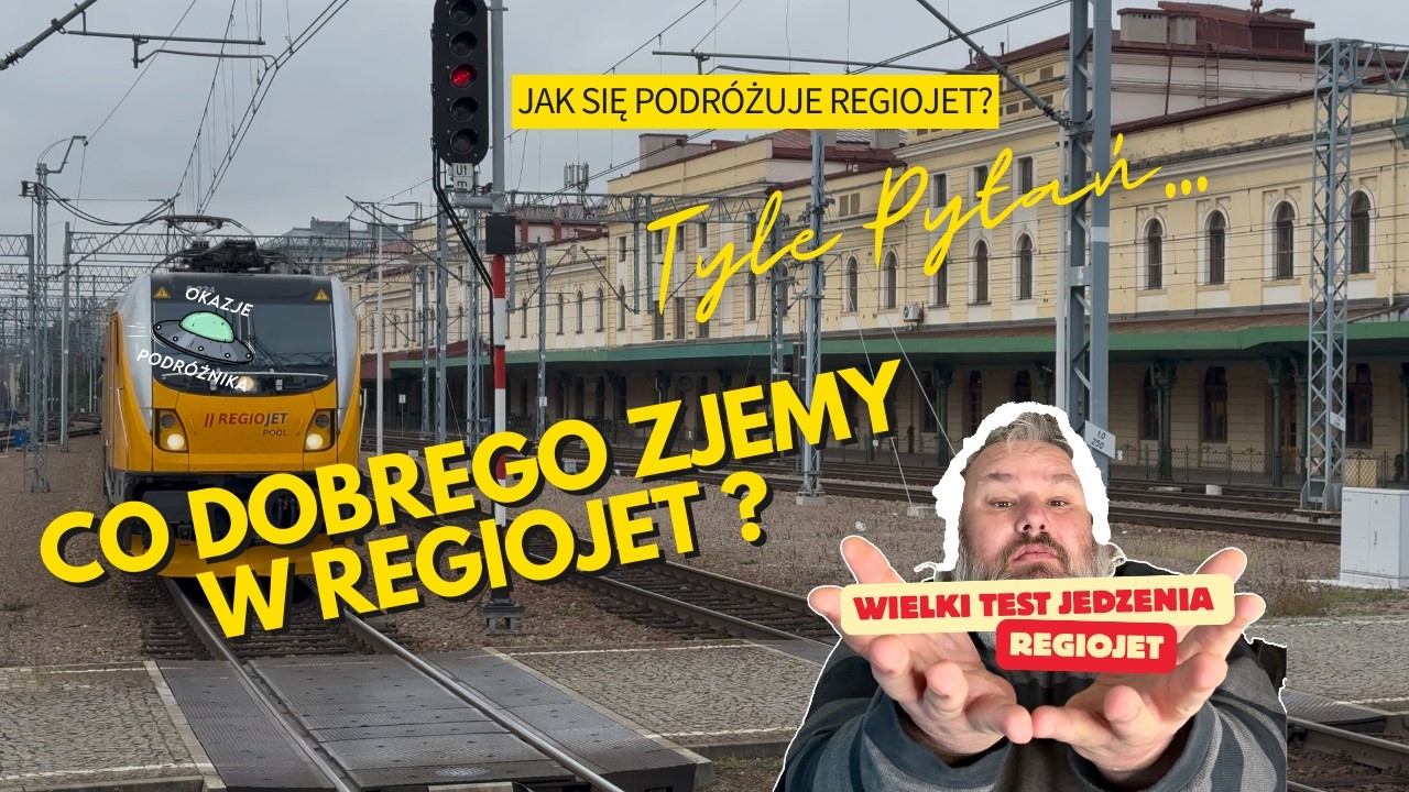 Jedzenie... Komfort... REGIOJET, nasz test...