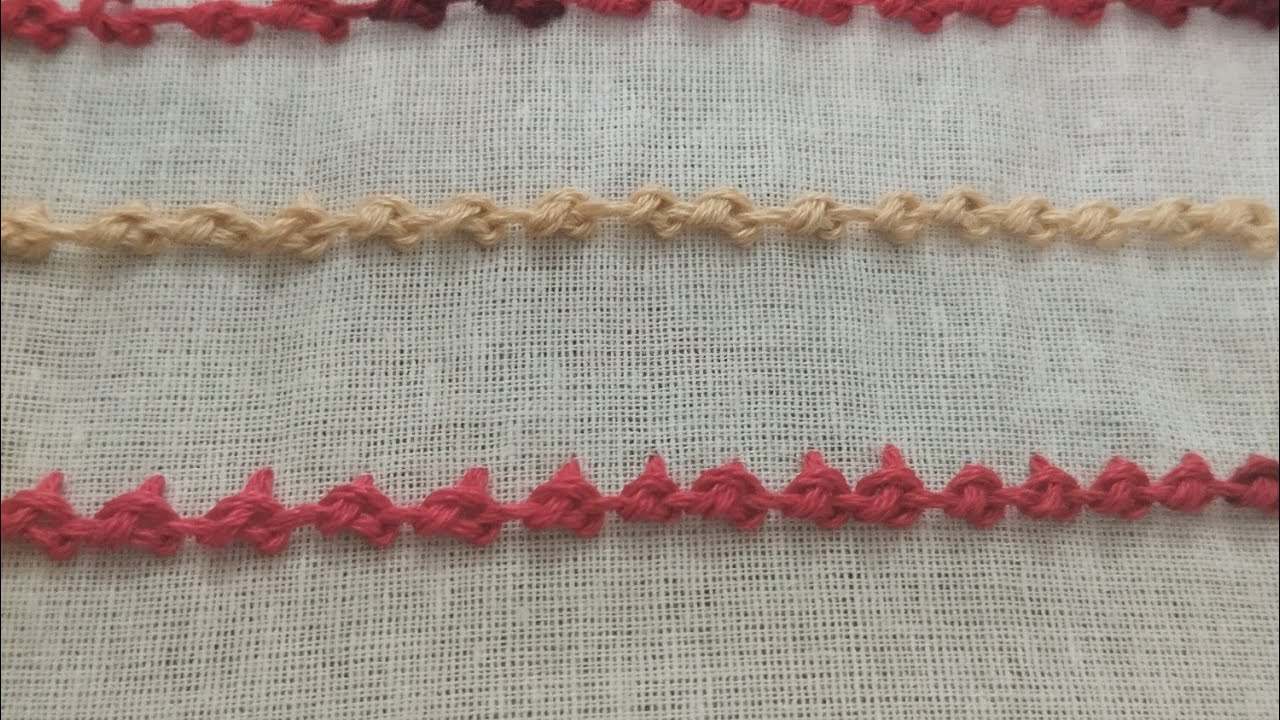 How to do palestrina stitch/hand embroidery Palestrina stitch