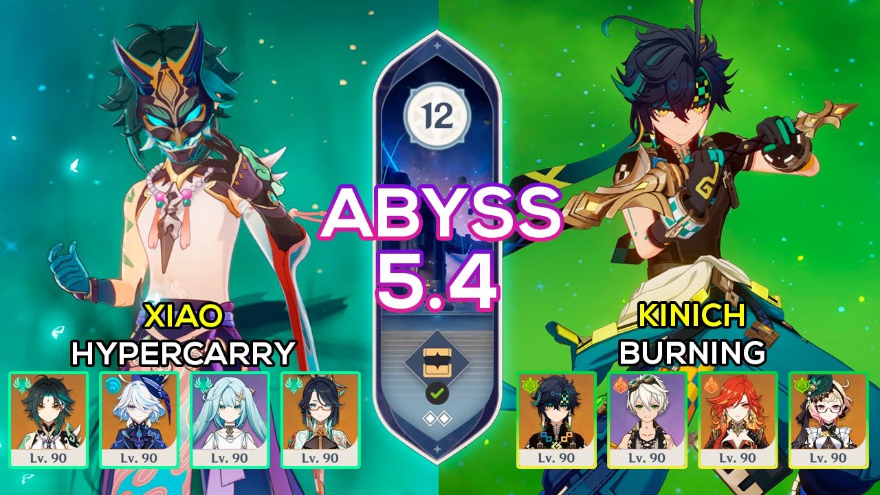 C0 Xiao Hypercarry & C0 Kinich Burning | Spiral Abyss 5.4 | Genshin Impact