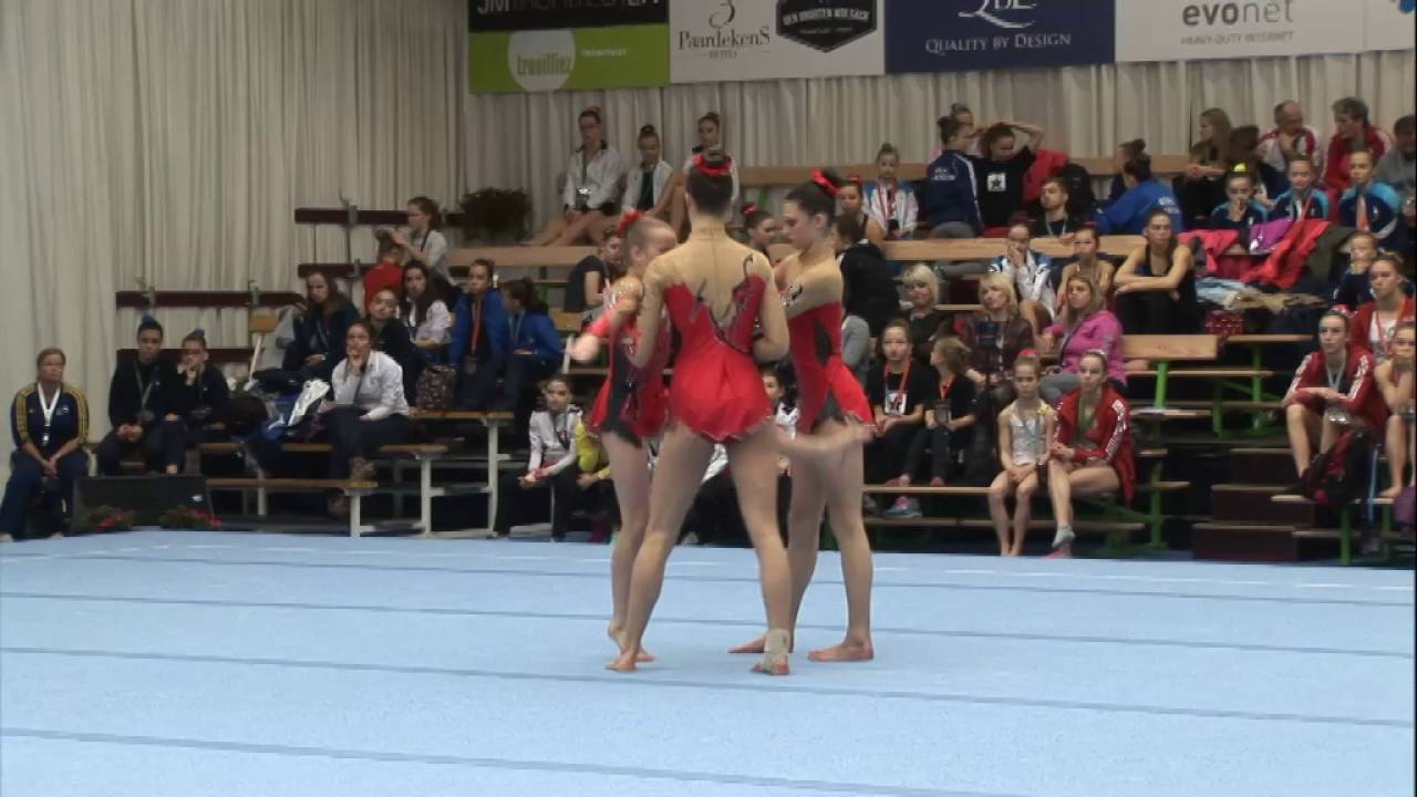 Turnclub Olympia Oosterzele JUN DYN VAN HEEGDE Axelle VAN CAUWENBERGHE Thaïs OTTE Laure FIAC 2016