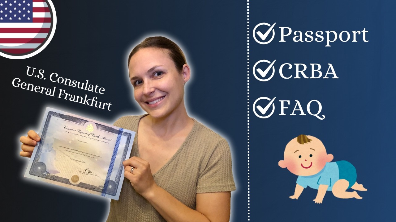 Заявление на получение CRBA и паспорта для ребенка, родившегося за границей в США (в Германии)