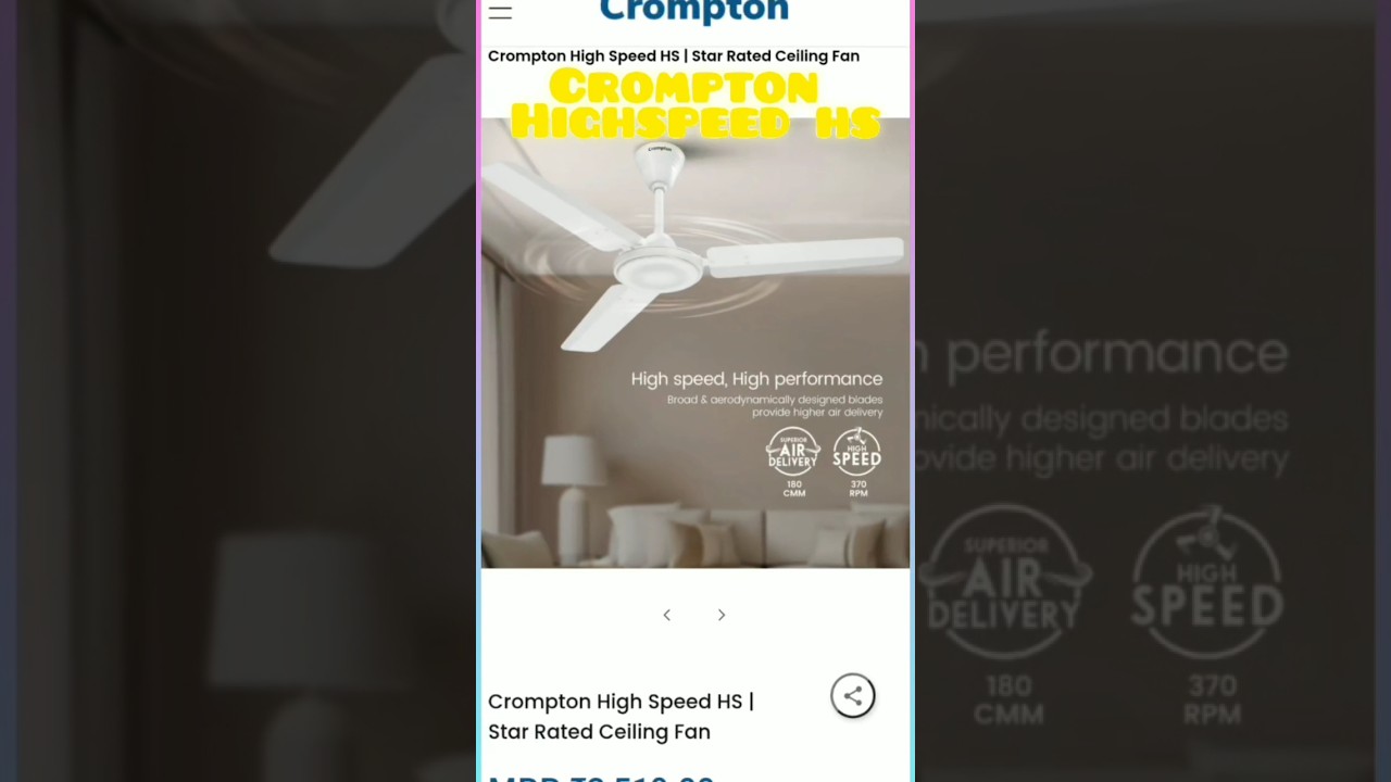 Crompton Highspeed HS edit 🔥 