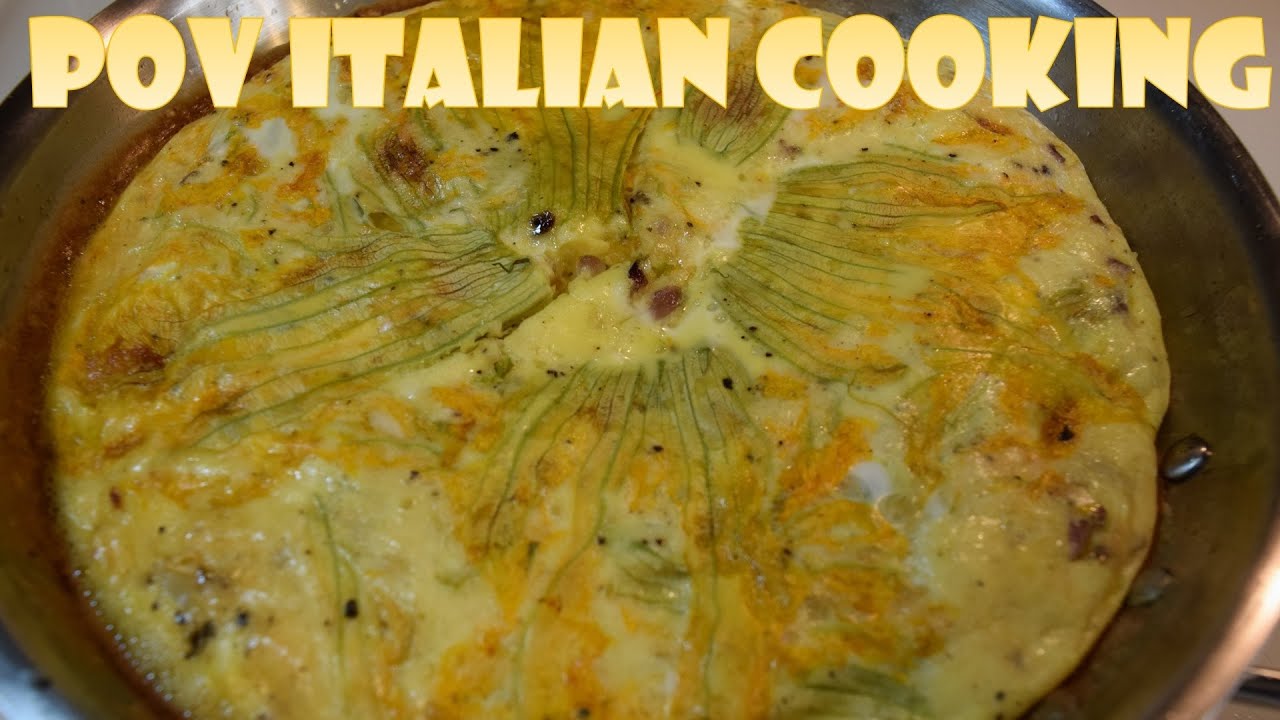 Zucchini Blossom Frittata: POV Italian Cooking Episode 37