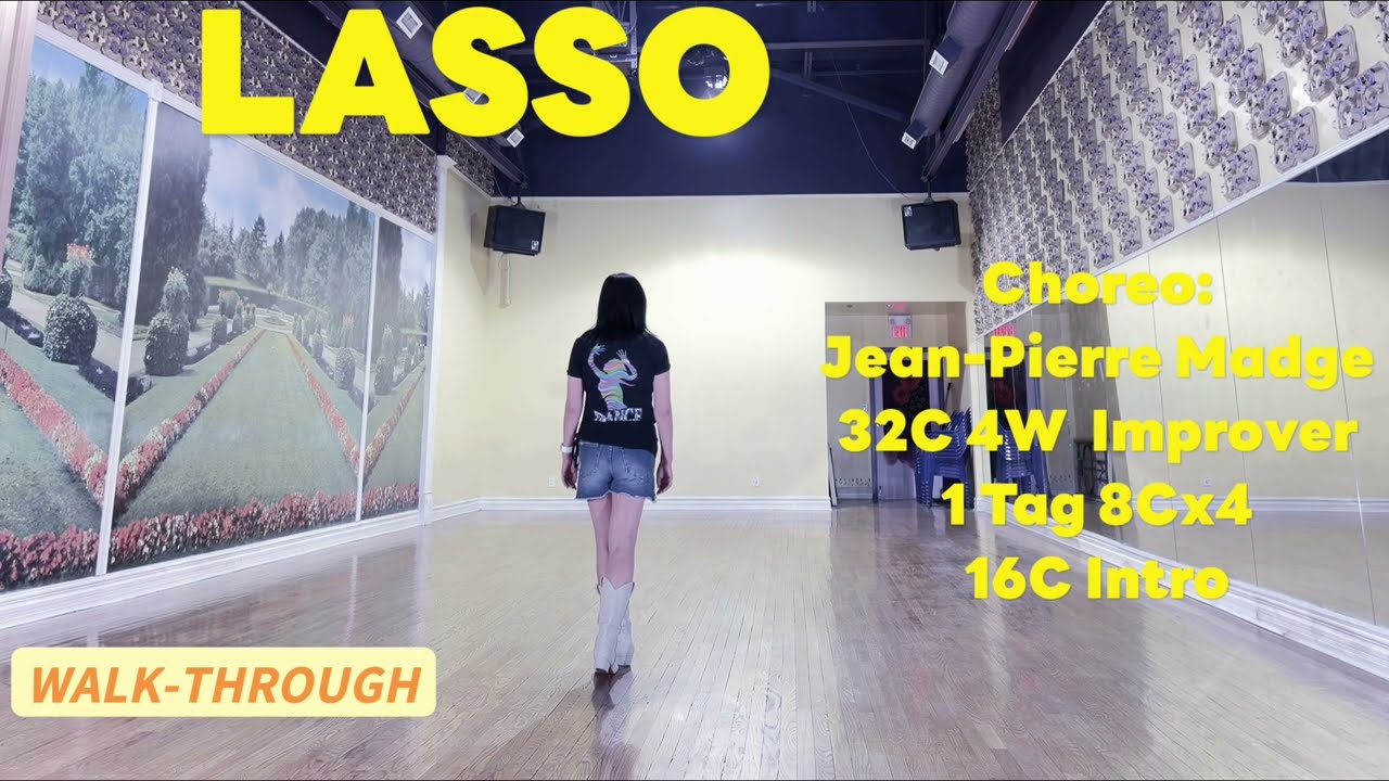 LASSO Line Dance (WALK-THROUGH) | Jean-Pierre Madge