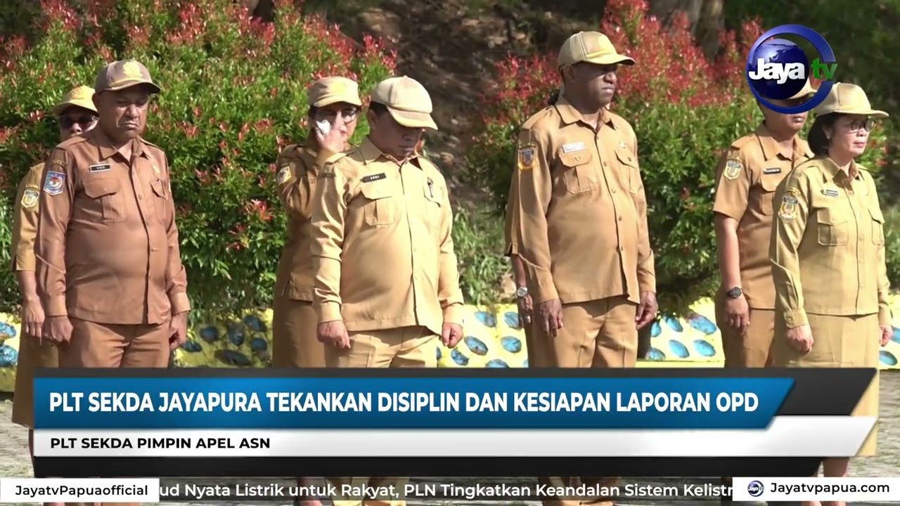 PLT SEKDA JAYAPURA TEKANKAN DISIPLIN DAN KESIAPAN LAPORAN OPD