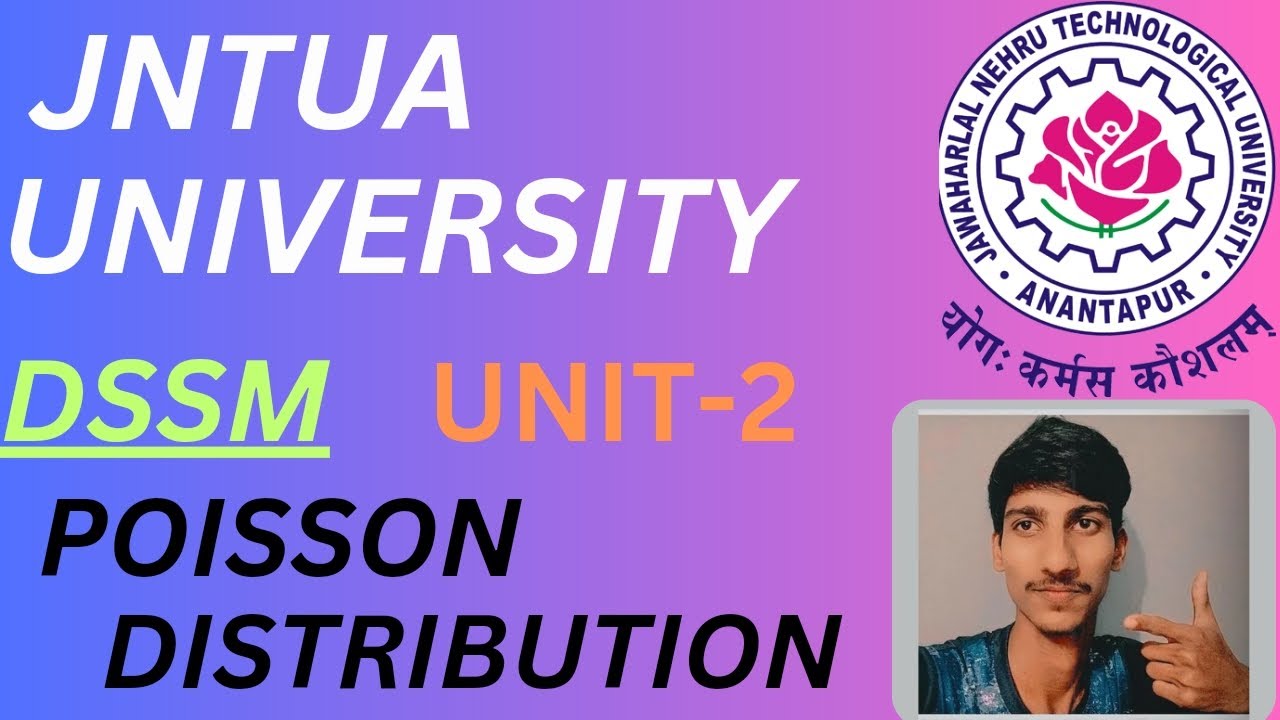 POISSON DISTRIBUTION|DSSM|UNIT-2|JNTUA|