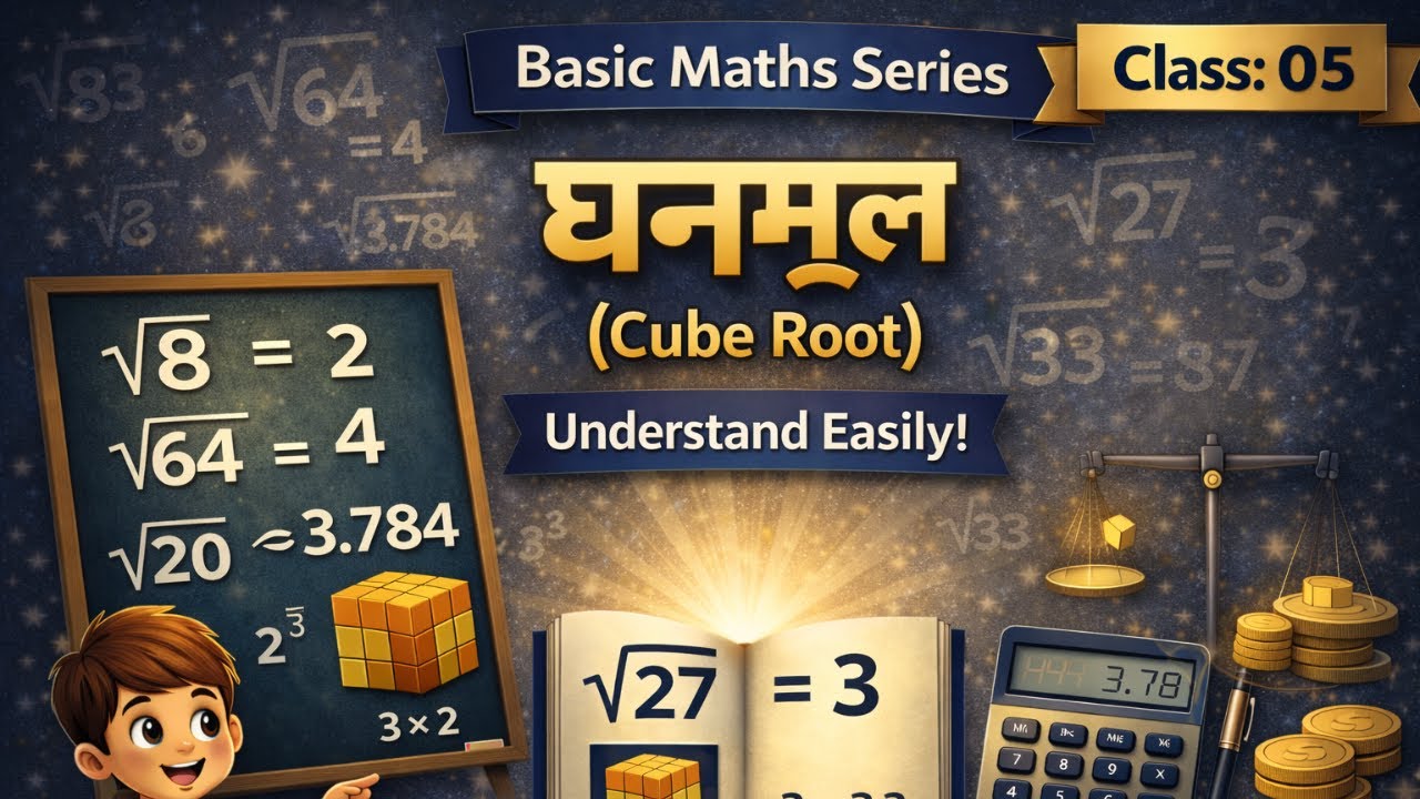 Cube Root (घनमूल) | Basic Maths Series | Class 05 | Easy Method