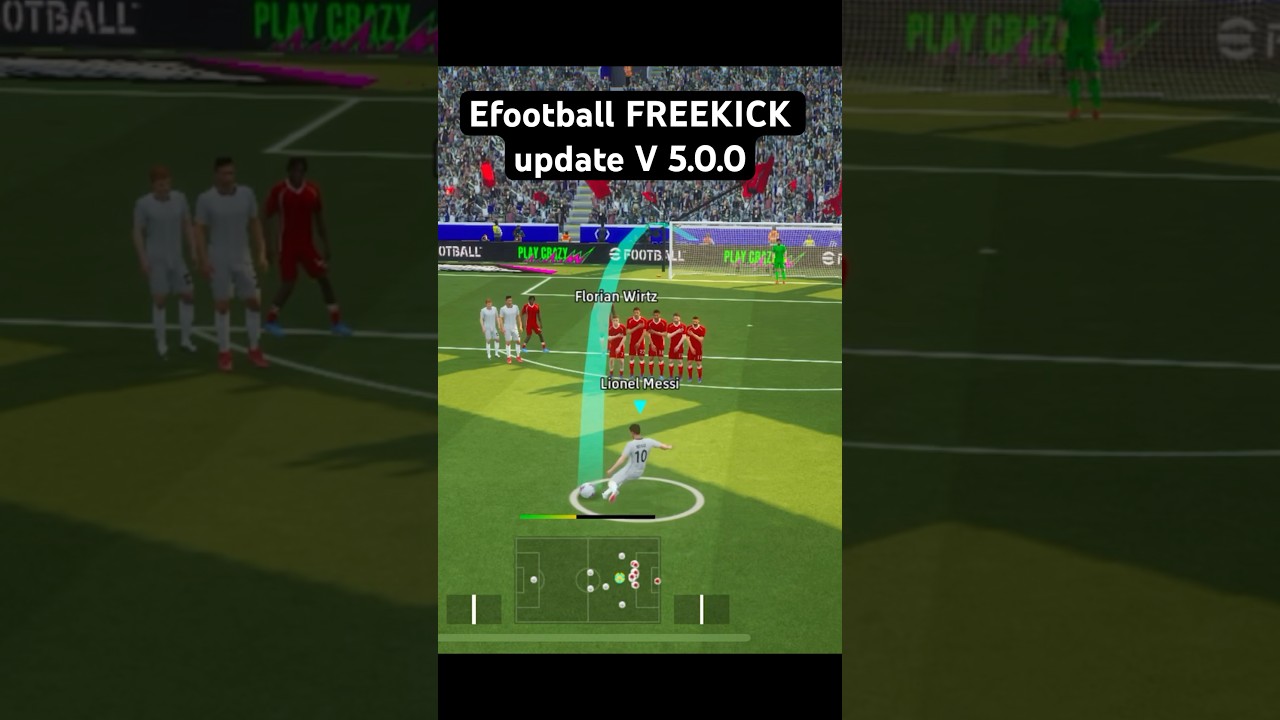 FREE KICK Update Efootball 2026 v5.0.0 #shorts #efootball #pes #freekick