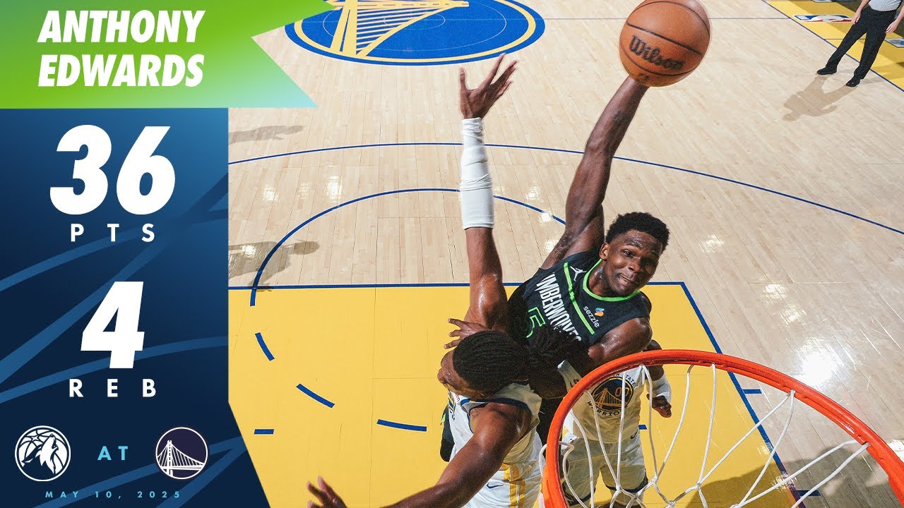 Anthony Edwards Scores AN INCREDIBLE 36 Points Against Warriors | 05.10.25
