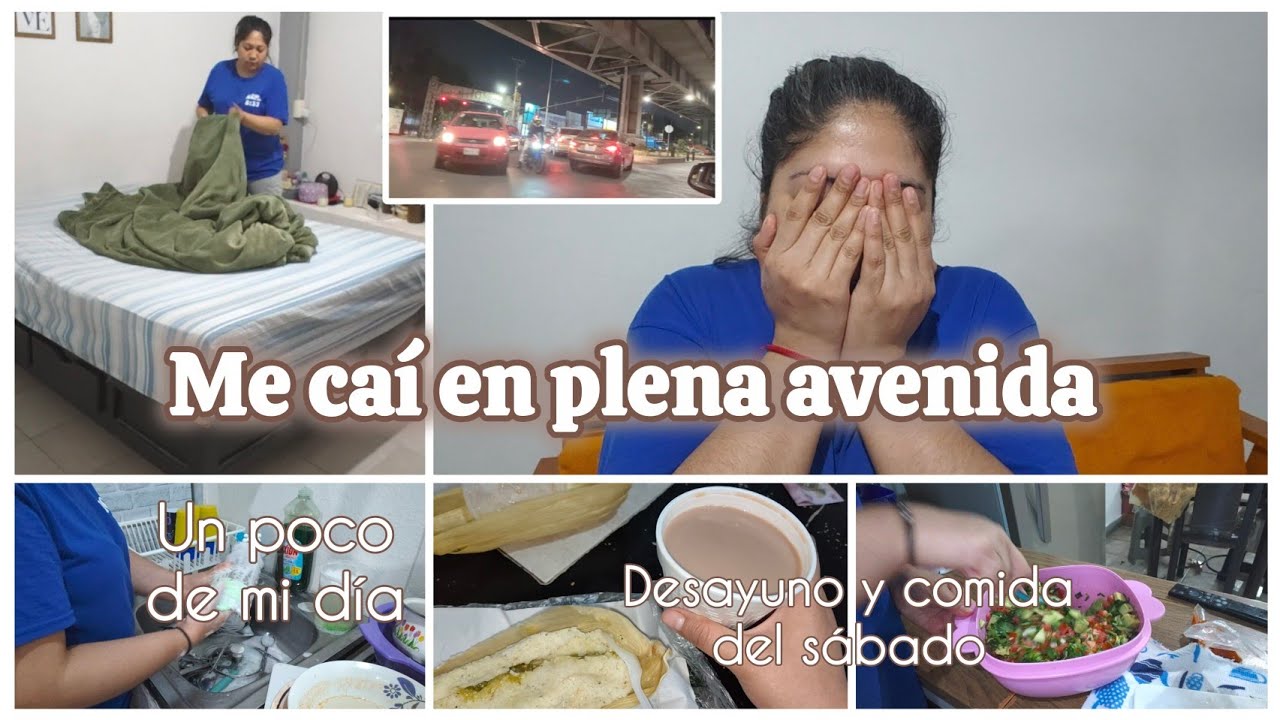 Me caí en plena avenida // comida del sábado 