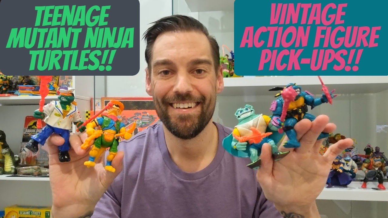 Vintage TMNT Action Figure Pick-ups! More Complete Teenage Mutant Ninja Turtles In My Collection!!