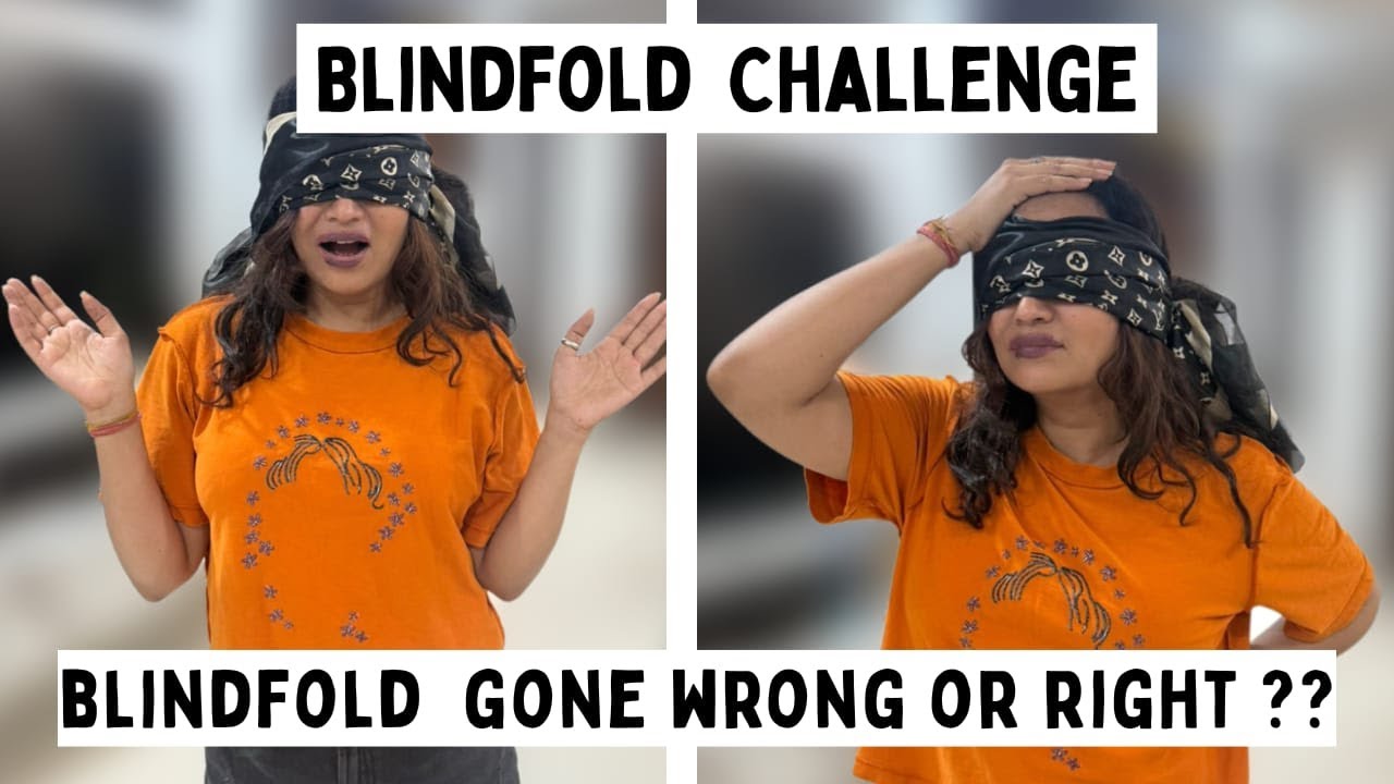 24 Hours Blindfold Challenge Gone Wrong or Right ? | Blindfold On… Chaos Begin | Blindfold Madness